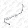 MBRP 4" Turbo Back, Single Side (Stock Cat) Exit, AL 03-07 Powerstroke